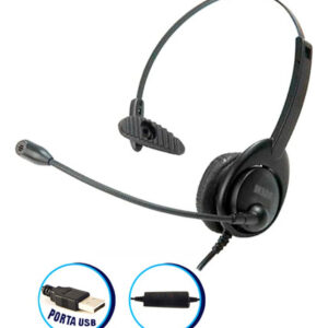 Fone Headset Agem Ah-089 Telemarketing Call Center Usb