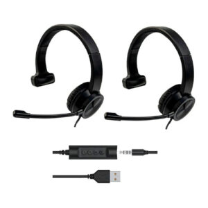 Kit 02 Headsets Usb Agem Ahx3000 Evo Mono Cancelador Ruído