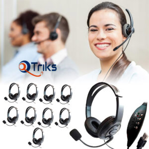 Kit 10 Headsets USB Voip C/Cancelador de Ruído AGEM AHX-3000