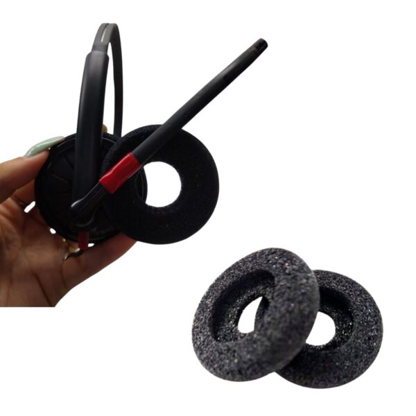 Espuma P/ Headset Plantronics E Similares 5.8cm - Kit C/ 02 - Imagem 2