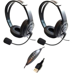 Kit 02 Headset Usb Cancelador De Ruído - Agem Ahx-3000 Plus
