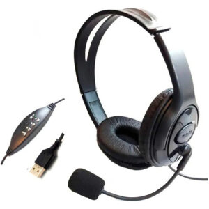 Headset Usb Voip Com Cancelador De Ruído - Agem Ahx-3000